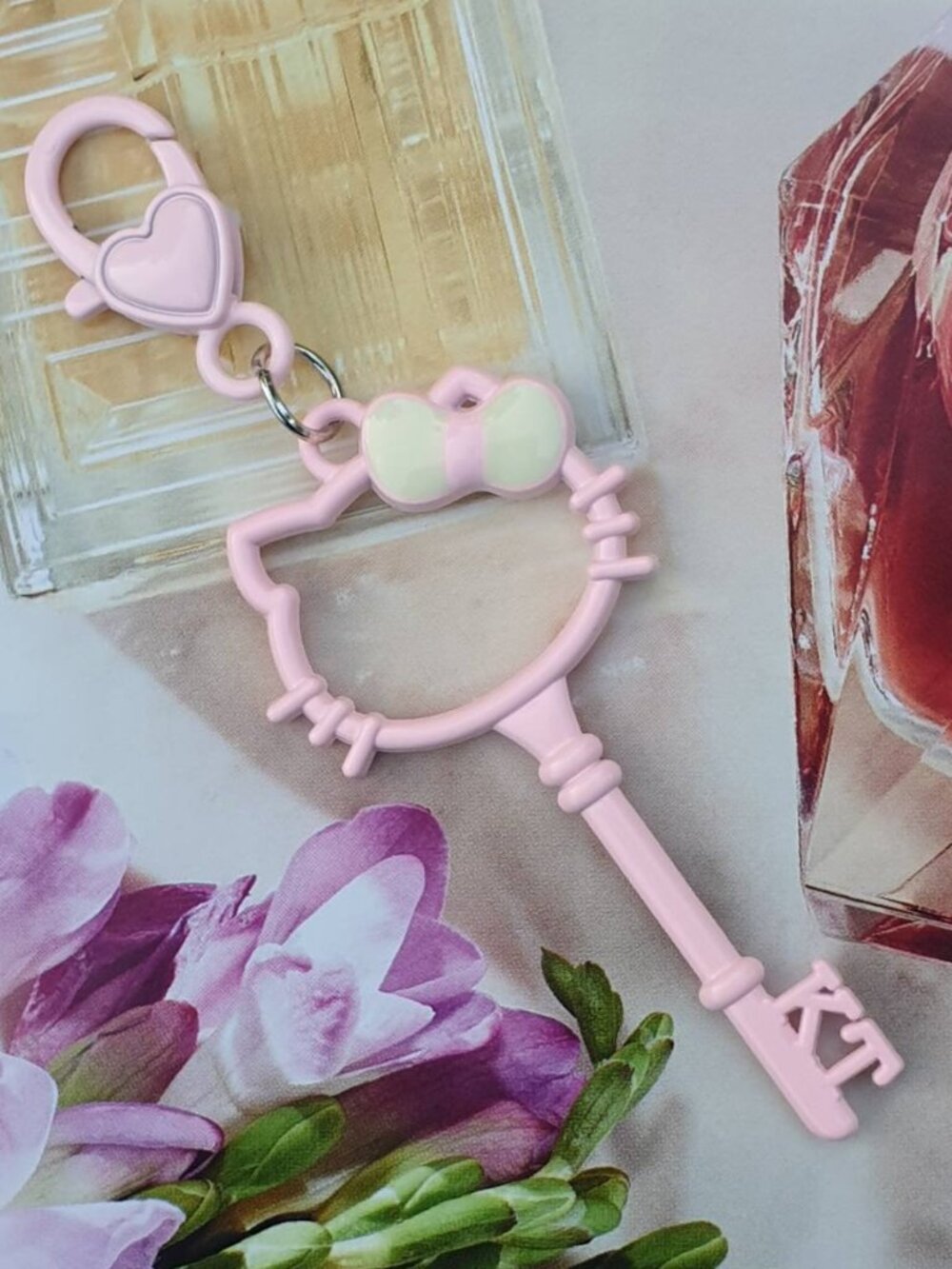 Hello Kitty Pink Fashion Key Chain Keyring Handbag Charm Women Accessory Gift